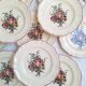 Flat plates Digoin Sarreguemines Model Loraine