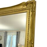 Large 19th century mirror – wood and gilded stucco – 204x110cm