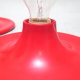 Teti red Targetti wall lamps 70s 80s