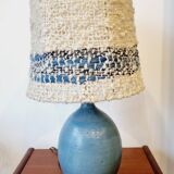 Vintage ceramic and wool lamp
