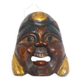 Ancien masque en bois de Boudha