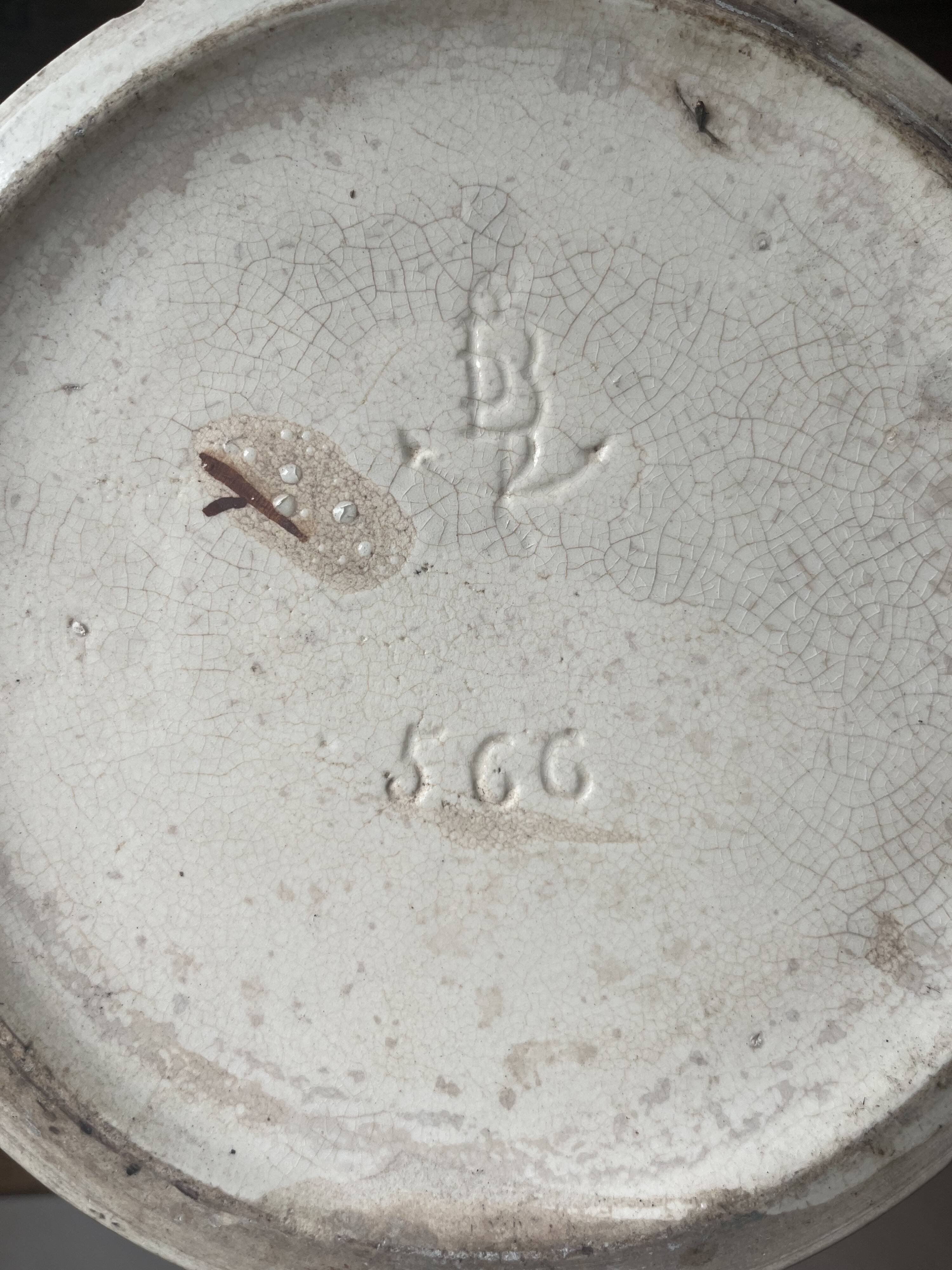 Earthenware cache pot A.g De Bruyn