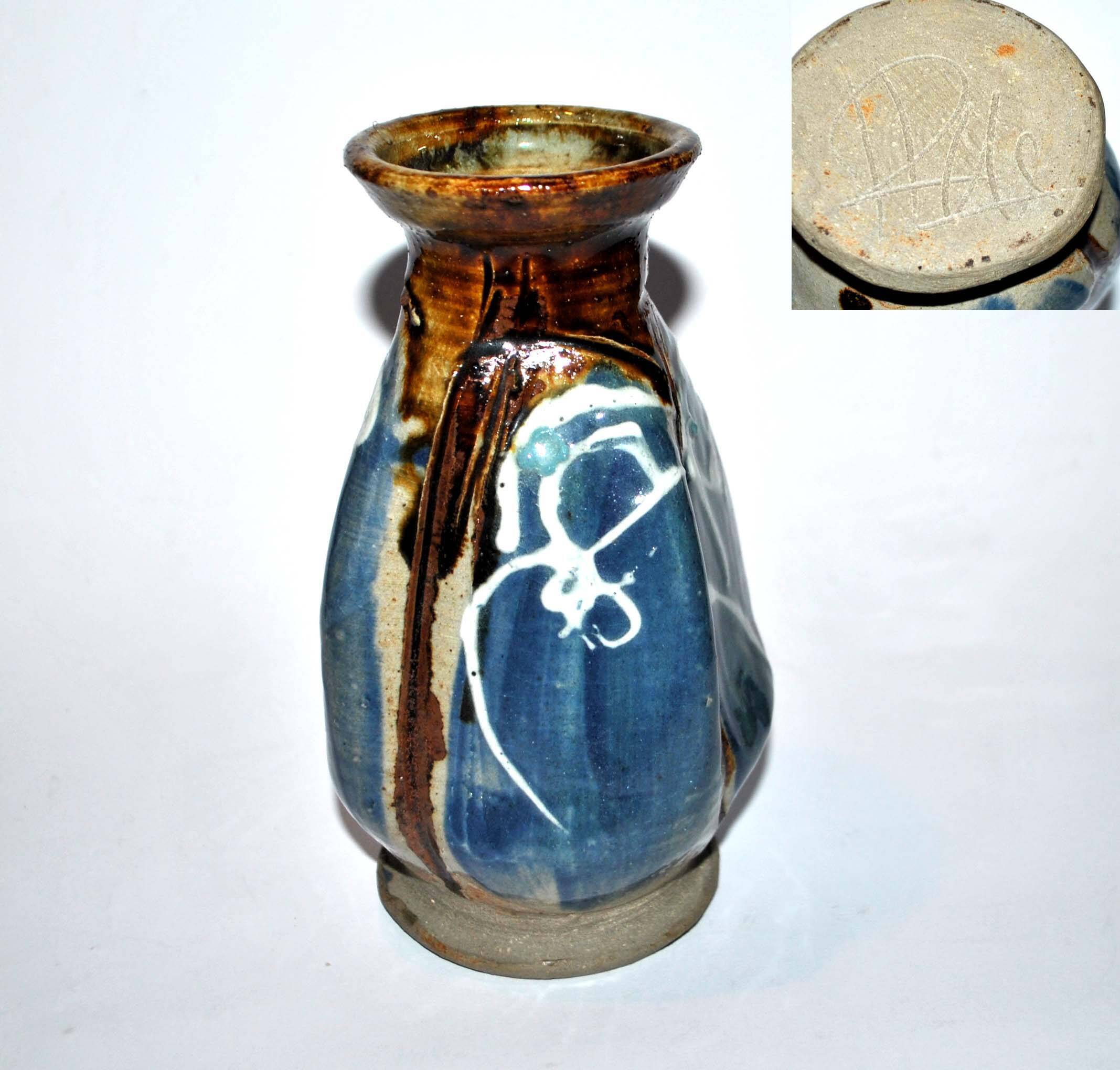 Old ceramic vase signed