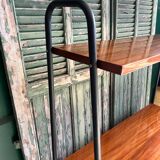 High modernist buffet in mahogany and metal