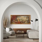 Tableau signé nature morte huile sur toile