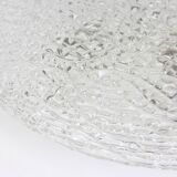 Large ice glass ceiling light by Kalmar, Austria, 1960s.