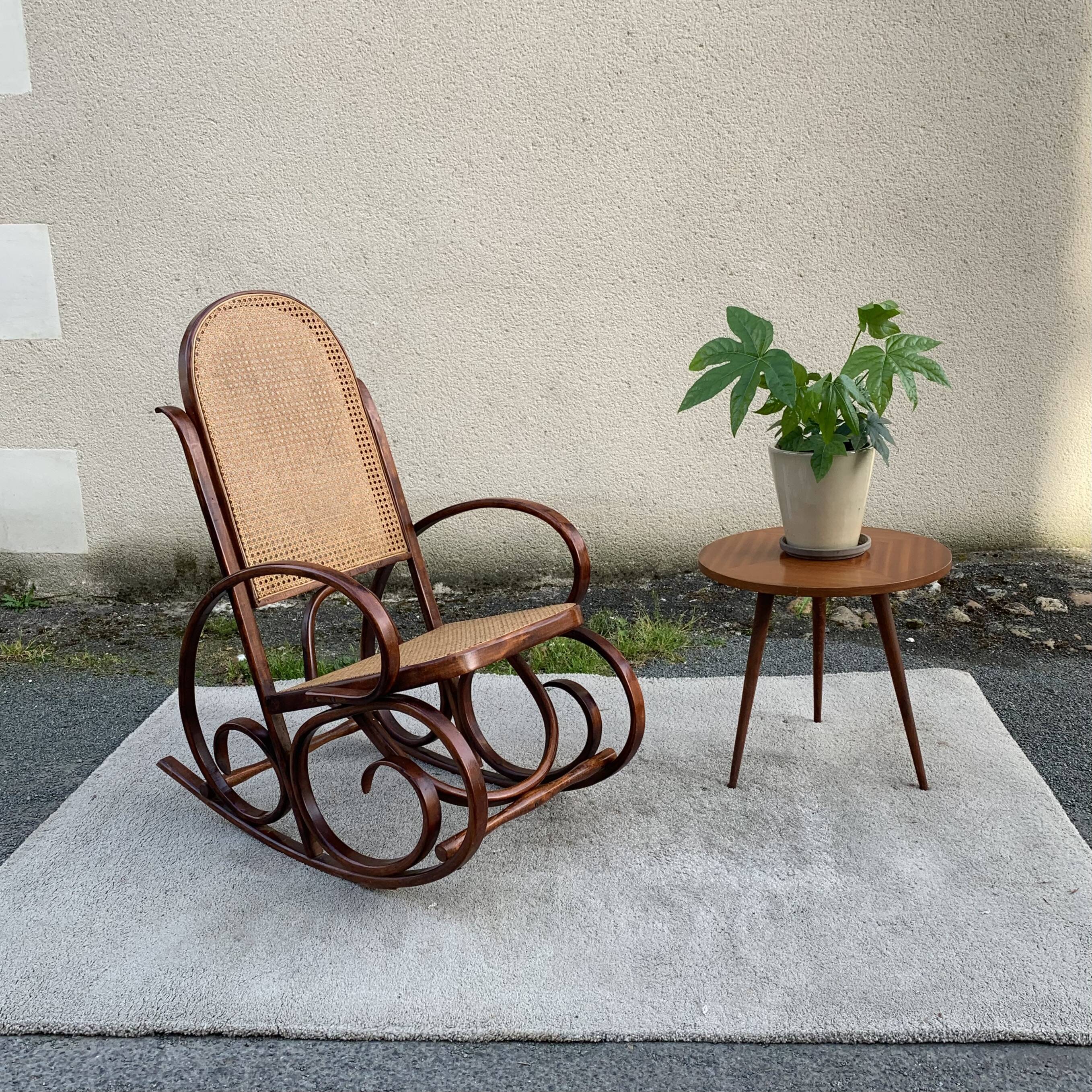 Caned rocking chair 1900