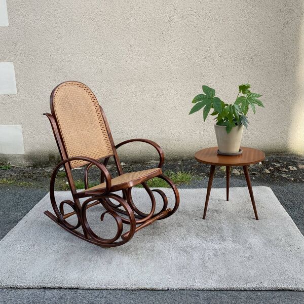 Rocking-chair canné 1900