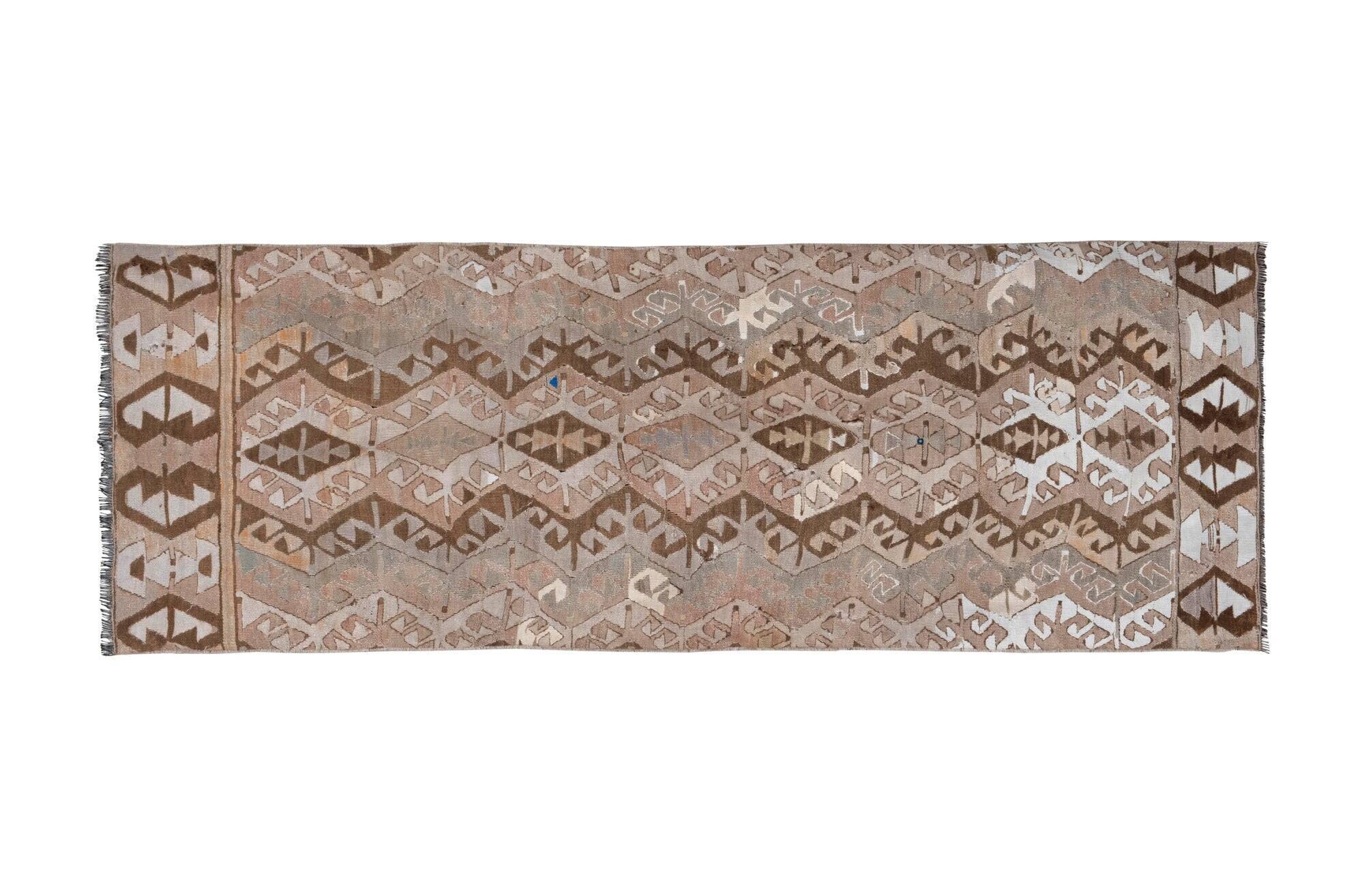 Vintage Turkish hallway rug 86x215 cm