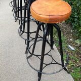 Set of 4 vintage bar stools from the 60s