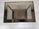 Golden brass sofa end
