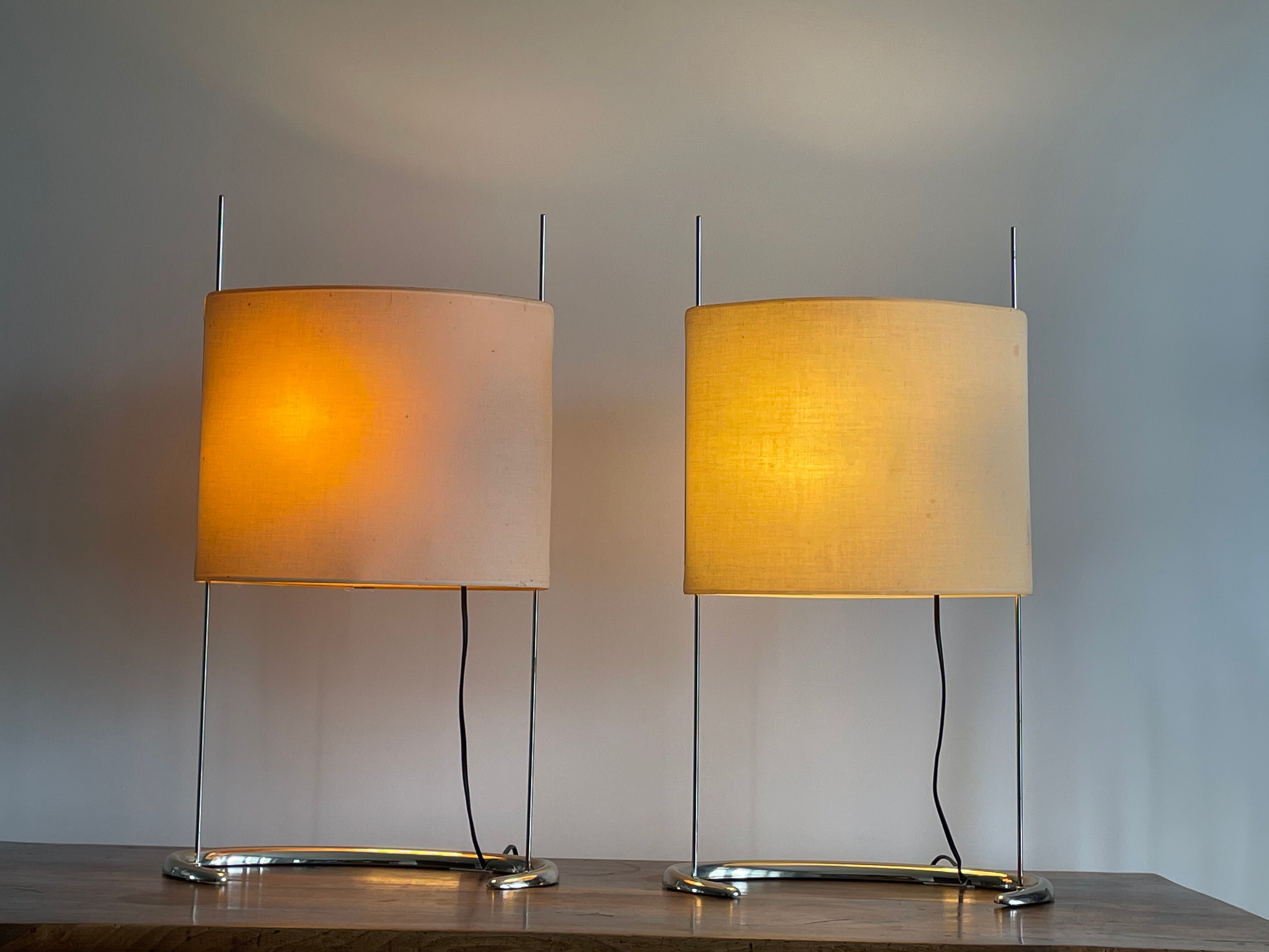 Pair of large "Gala" lamps by Paolo Rizzato, 1970s