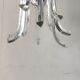 Italian design crystal chandelier from the 70s