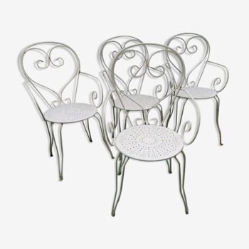 Lot de 4 fauteuils de jardin pour salon