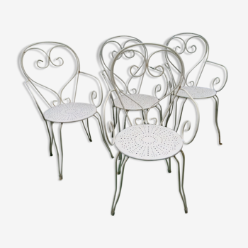 Set of 4 garden chairs for living room