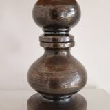 Italian Ceramic Table Lamp by Aldo Londi with Cork Lampshade, 1960