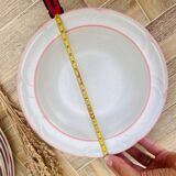 Set of 5 peachwood soup plates