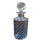 Large bamboo crystal bottle by Baccarat