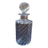 Large bamboo crystal bottle by Baccarat