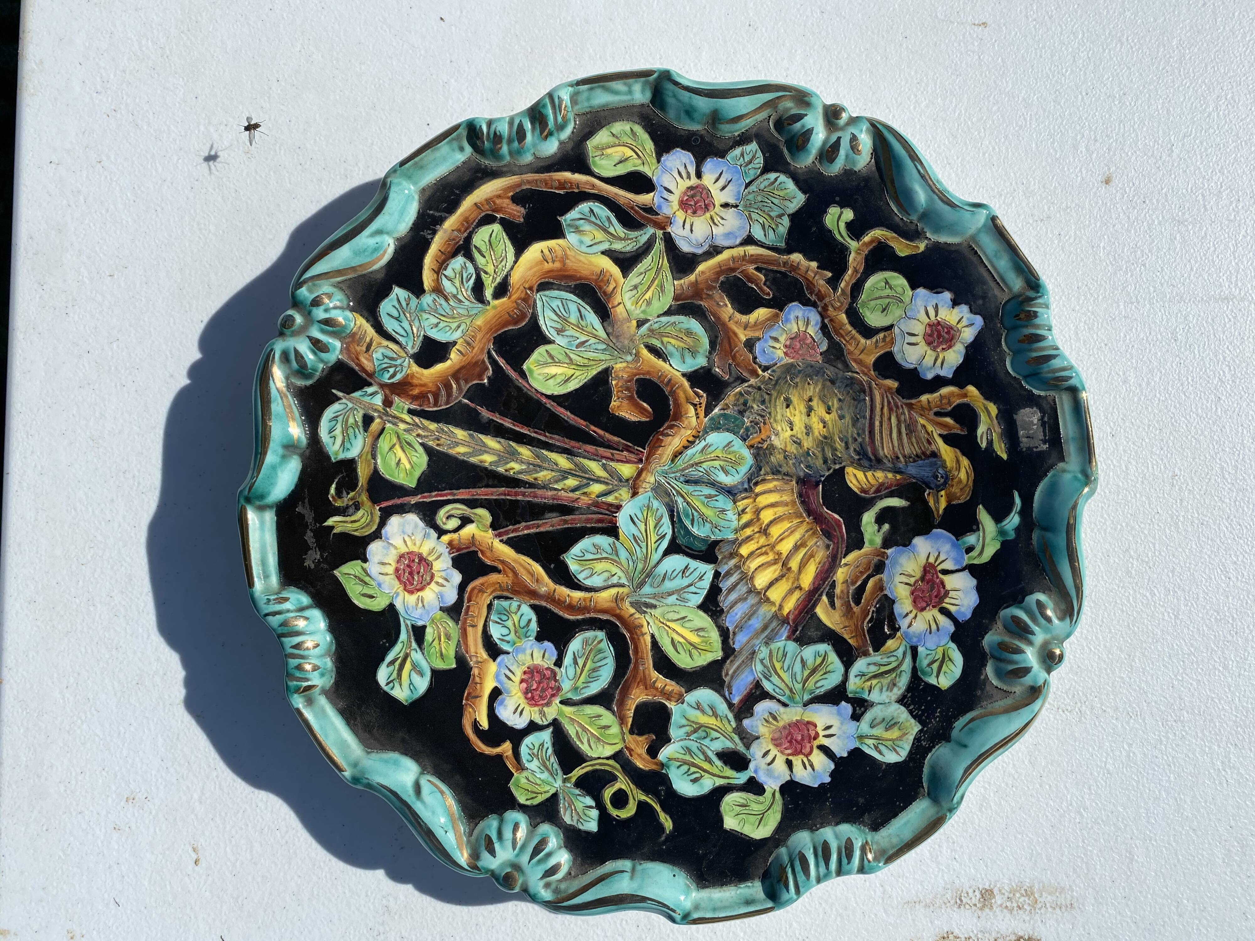 Vintage ceramic dish Monaco Cerart