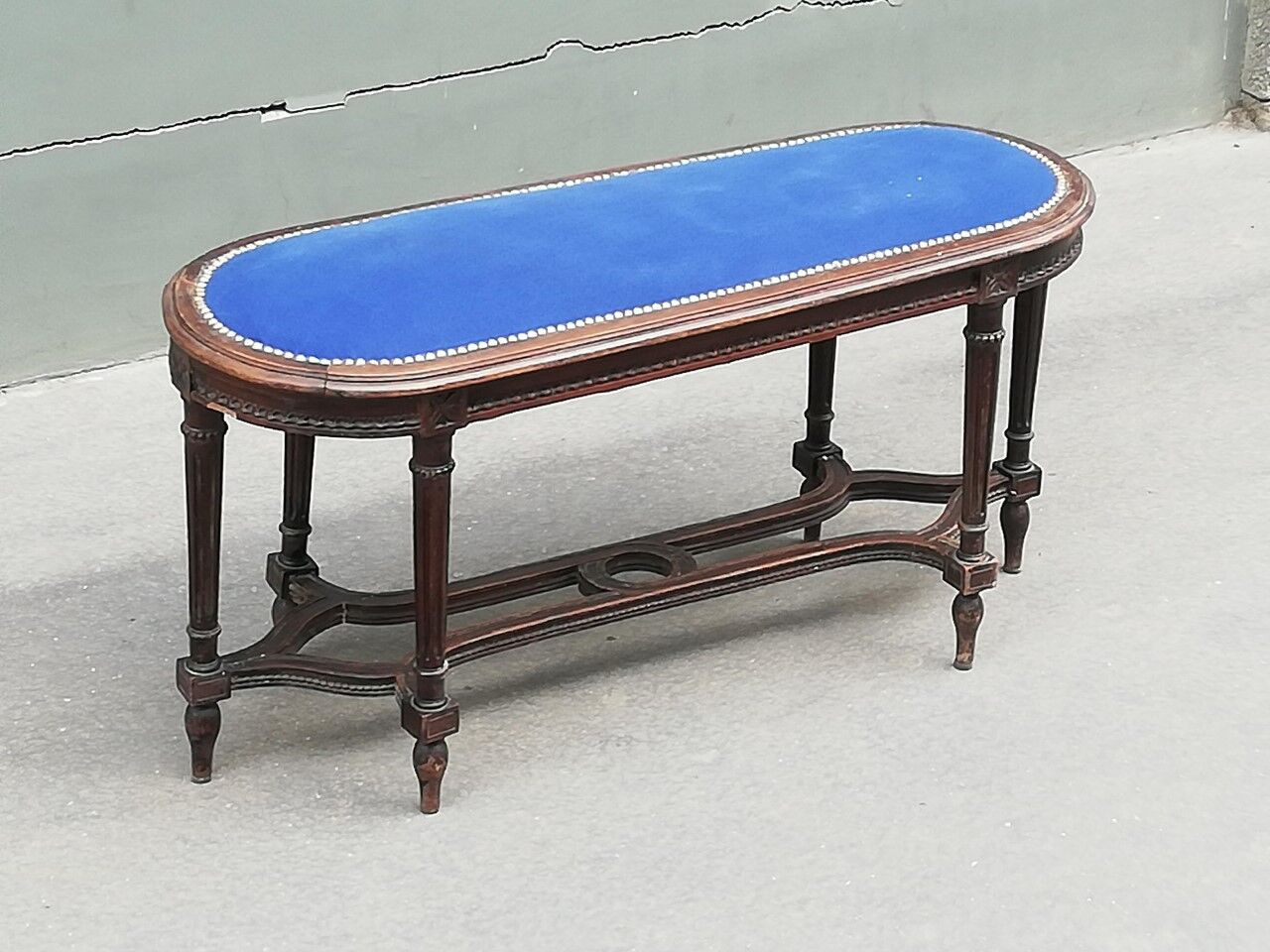 Banc en bois de style Louis XVI