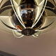 Deco France 1930 s plated nickel chandelier