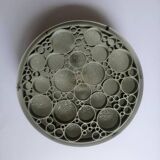 Set of three large rare midcentury flush mounts Alliance, RAAK, 1970