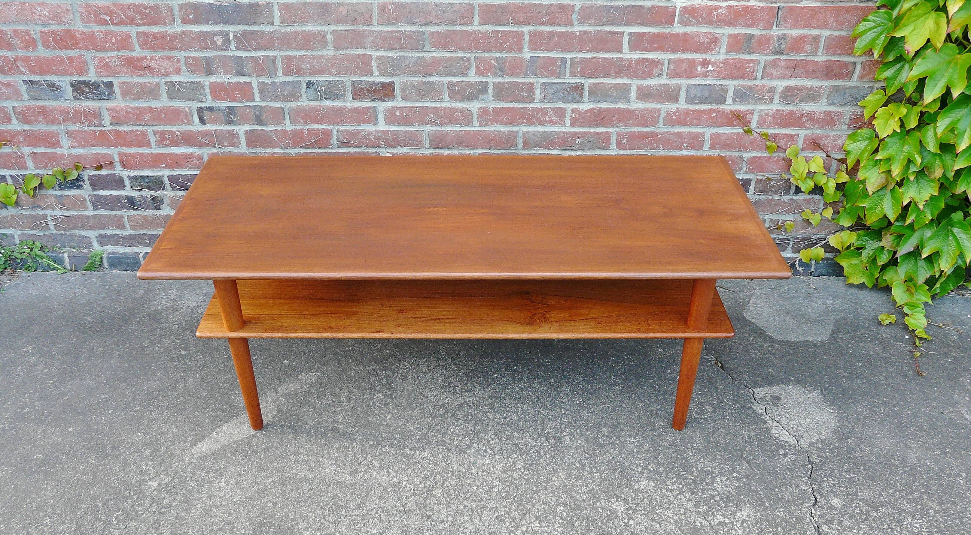 Scandinavian teak coffee table