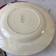Set of 6 flat plates mismatched Digoin Sarreguemines, Terre de Fer and HBCF 30s
