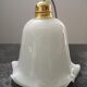 Abat jour tulipe suspension opaline blanche vintage 60/70' H 14 cm TBE