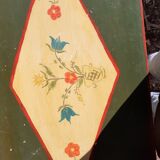 Vintage chest of drawers from the 70s with floral pattern