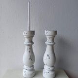 Wooden candle, shabby chic, provence