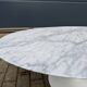 Table basse ovale originale Knoll Tulip Eero Saarinen Carrara