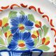 2 St Clement Luneville plates, 19th century, floral pattern