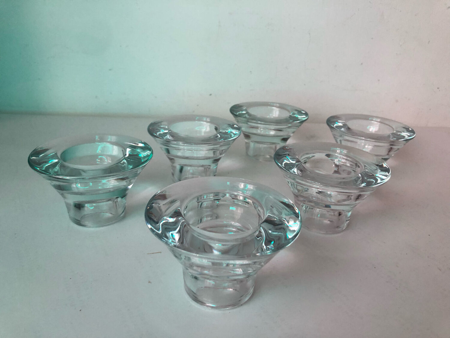 6 reversible candle holders design K and M Hagberg