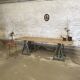 Trestle top table