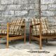 Pair of Scandinavian armchair fabric tiles