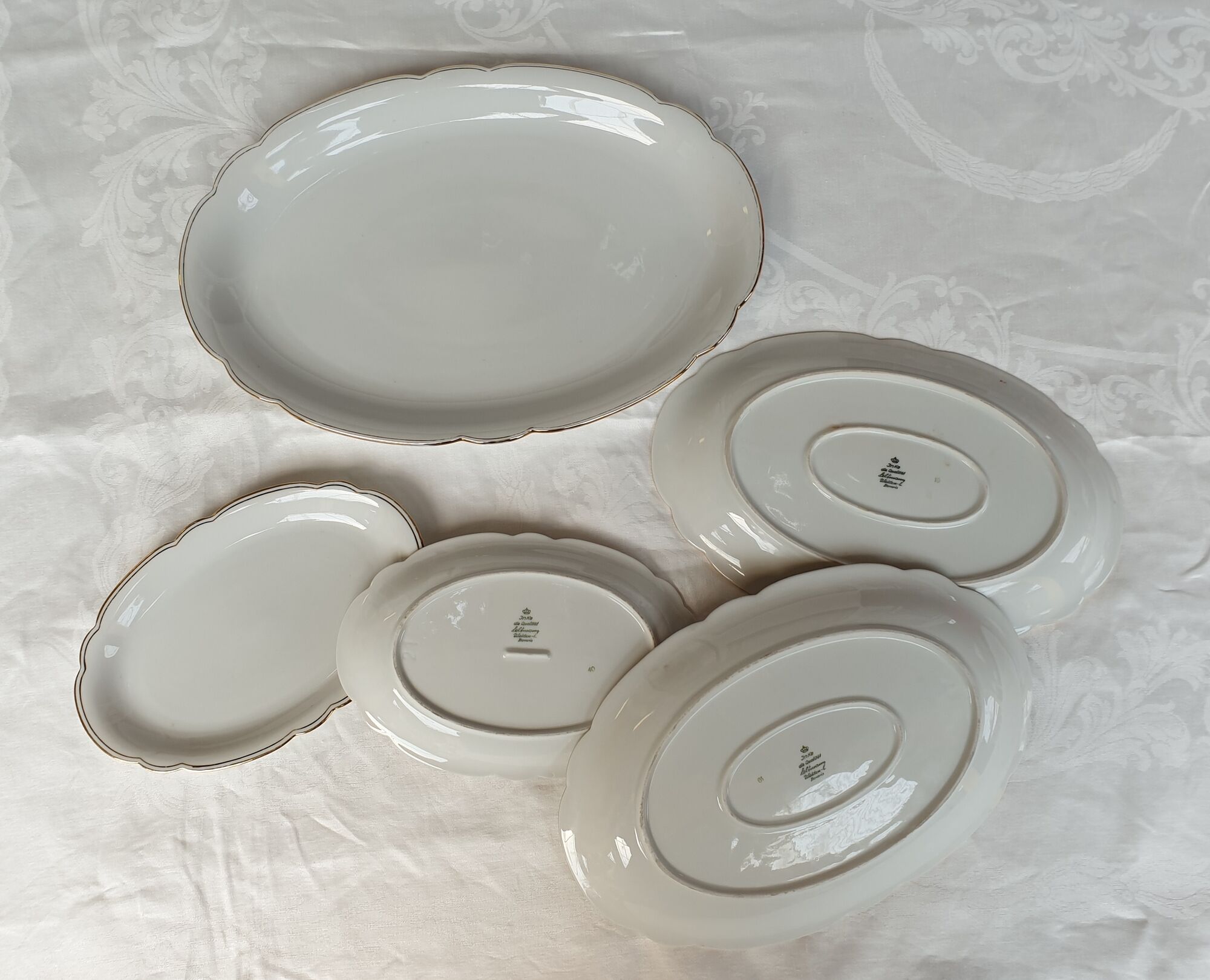 Porcelain serving dishes Seltmann Weiden Bavaria early 20th century