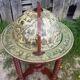 Former Bar Mappemonde Structure Wood Torsadé - Globe Metal Turning Vintage