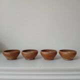 Set of 4 small stoneware bowls