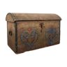Swedish antique painted marriage chest 1859