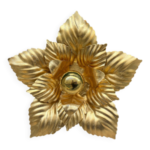 Applique fleur métal