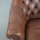 Chesterfield club armchair made of cowhide leather in English style
