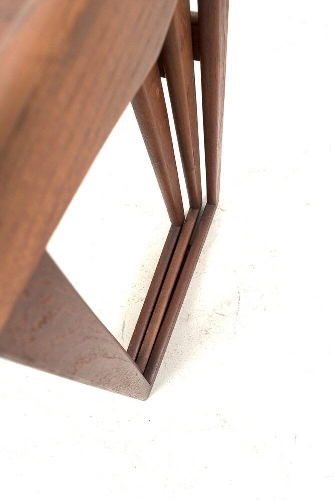 Tables gigognes en teck, ensemble de 3