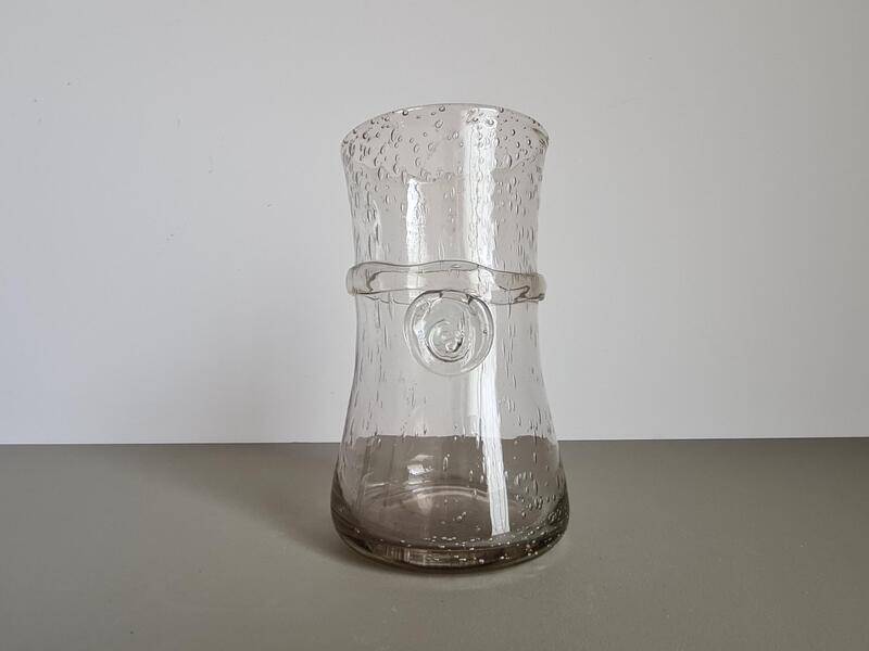 Bubble glass vase from Biot, France | Hand-blown vintage