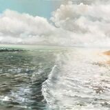 Painting sea and beach