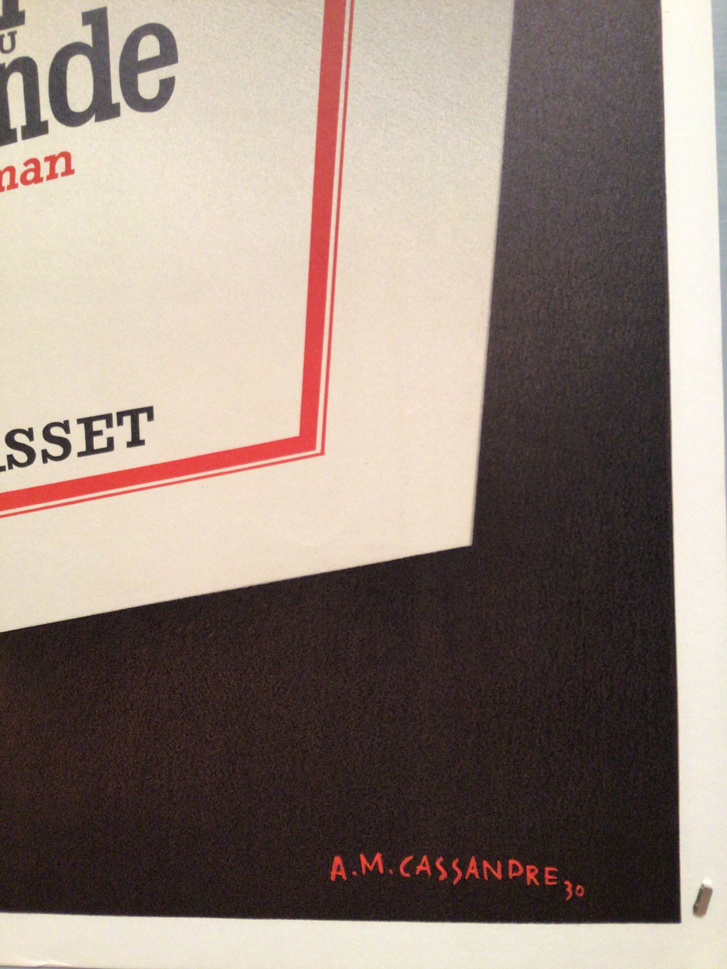 Poster cassandra world champions paul morand (lithograph)