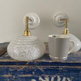 Pair of white vintage sconces