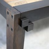 Roger Capron, rare, large coffee table with character decorations.