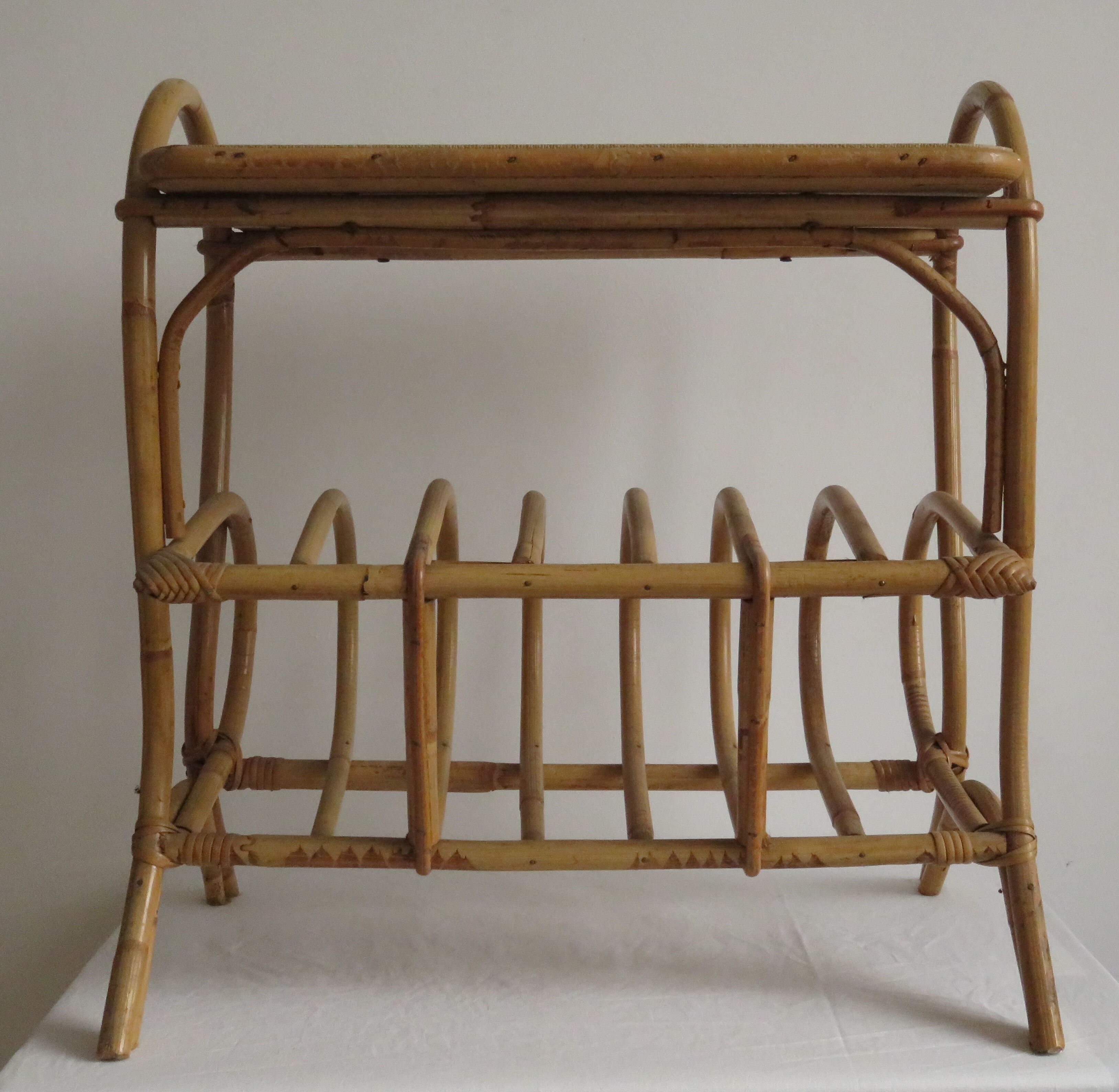 Bedside table and magazine rack wicker